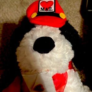 Mailman, dog, plush